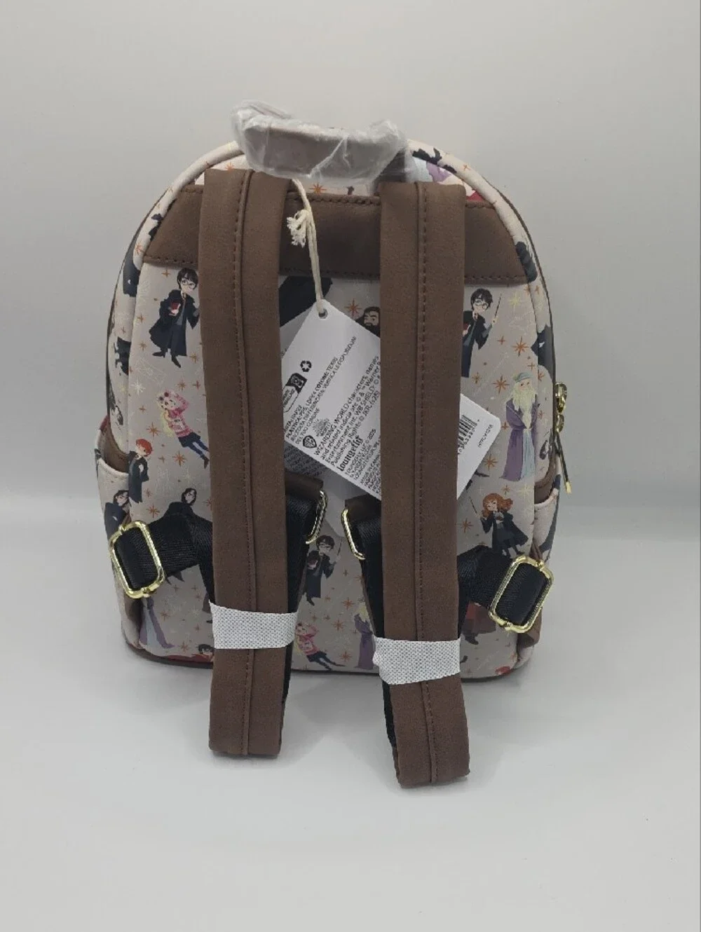 Loungefly Harry Potter Spring Characters Mini Backpack - Ivory With Brown Trim
